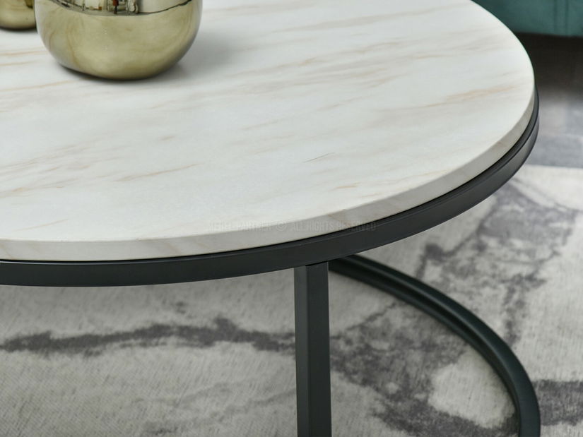 Konferenčný stolík Kolja Stolik Xl (béžová + čierna)