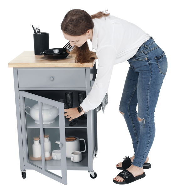 Servírovací stolík Markus (sivá)