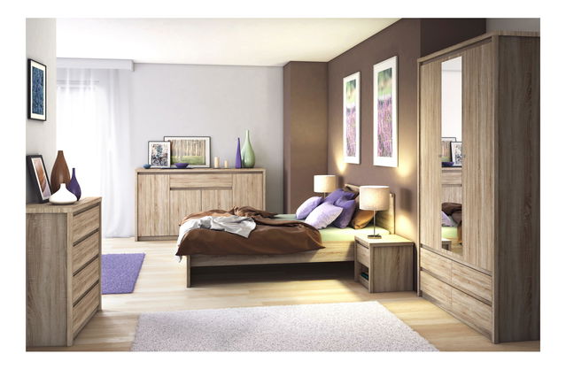 Hálószoba Noella 1 (szonoma tölgy)