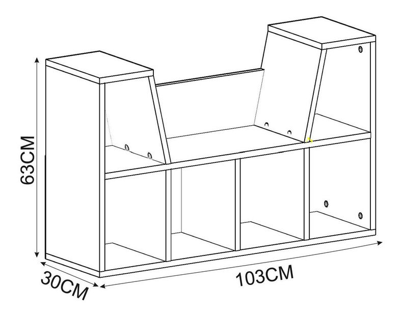 Regál Liviora (fehér) 