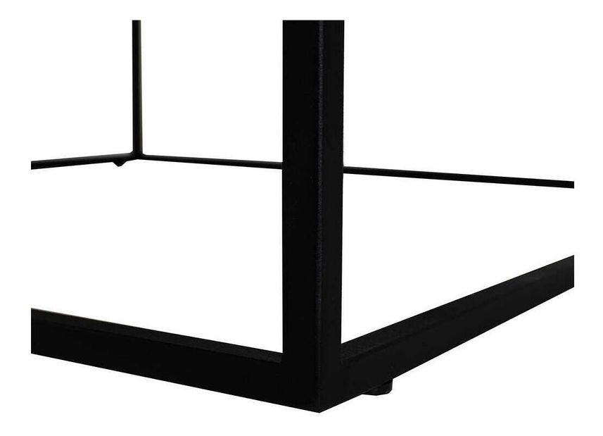 Măsuță cafea Shepolendo 2 (marmură negru + negru)