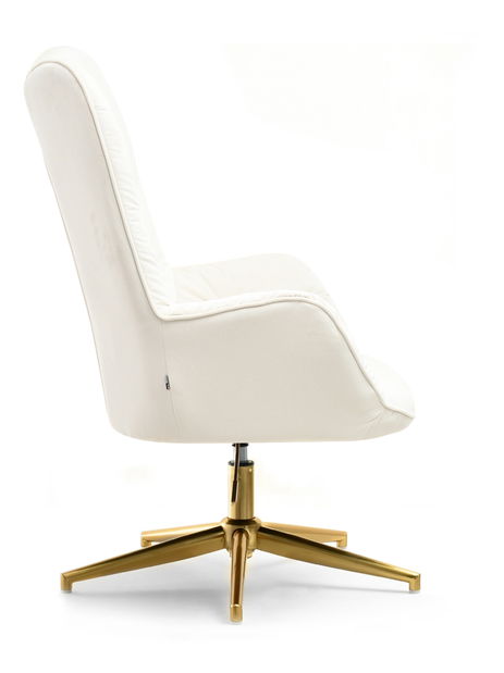 Relaxačné kreslo Merindana (krémová + zlatá)