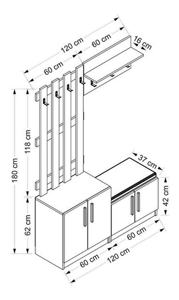 Mobilier Hol Nemake 26 (alb) 