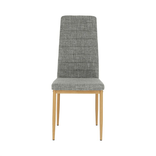 Scaun de sufragerie (4 buc.) Toe nova (Gri deschis + Fag) *resigilate