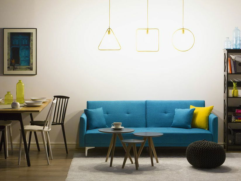 Canapea Lucan (albastru + marin)