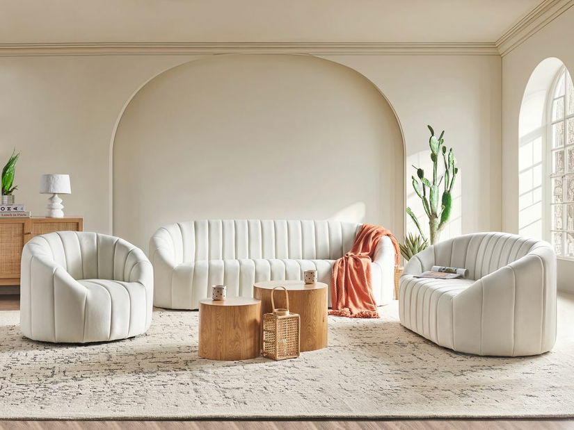 Pohovka dvojsedačka Malza (biela)