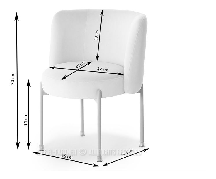Scaun sufragerie Colegio (bej + negru)