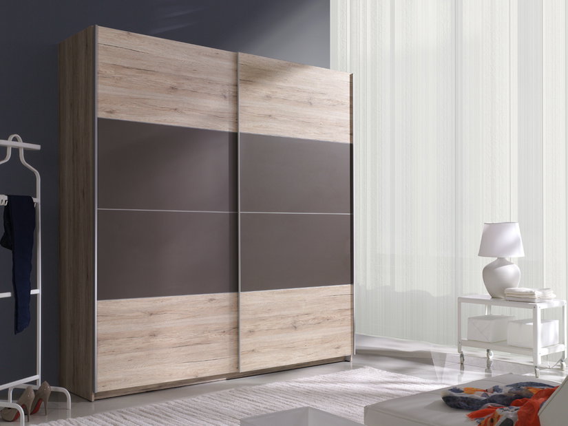 Šatníková skriňa Benson Typ 16 (san remo svetlý + láva)