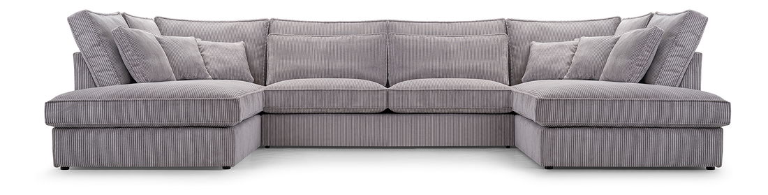 U alakú sarokkanapé Cabrio (szürke) (J)