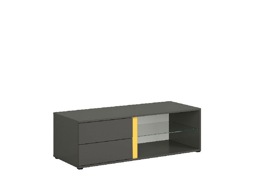 TV stolík BRW Graphic RTV2S (sivý wolfrám)