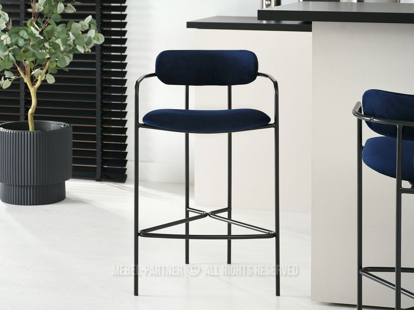 Szék Viola (tengerkék + fekete)