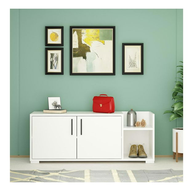 Botník (skrinka na topánky) Kupuba (biela)