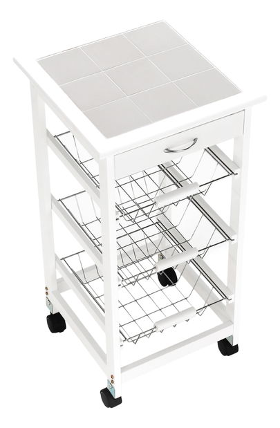 Servírovací stolík Kirsten (biela)