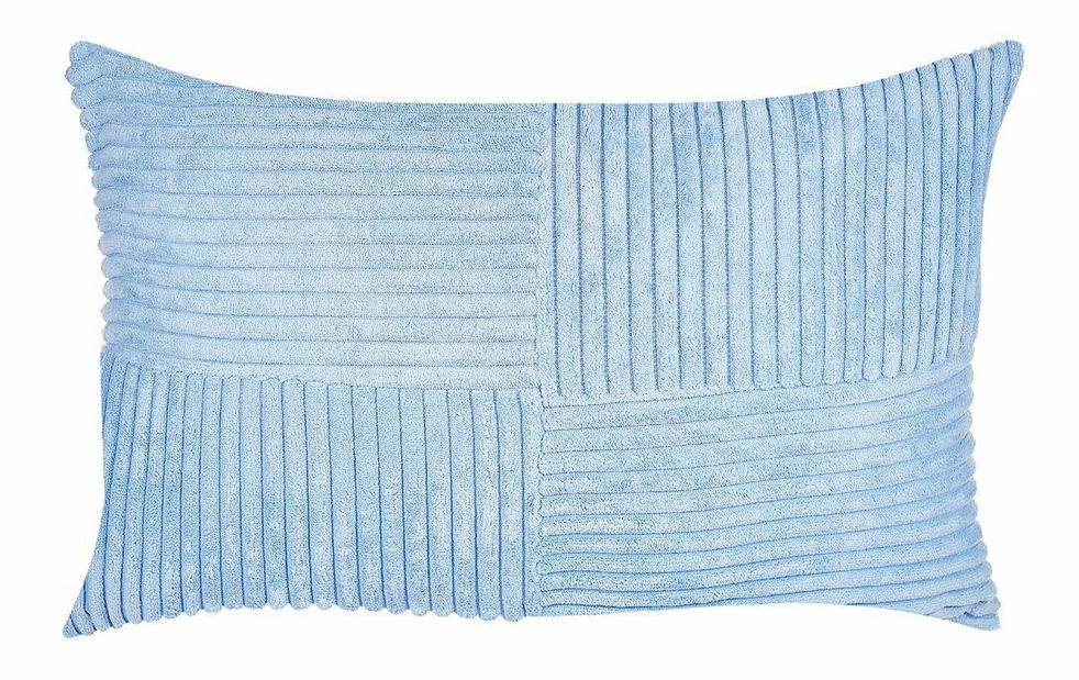 Sada 2 ozdobných vankúšov 47 x 27 cm Milie (modrá)