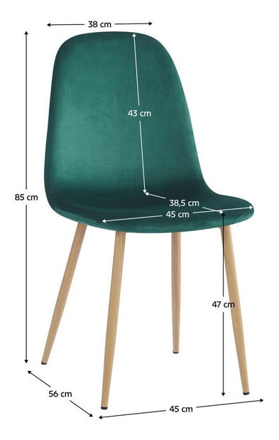 Blagovaonska stolica Tempo Kondela -Laga (smaragdna + bukva) 