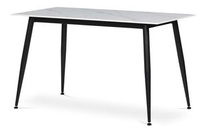 Masă sufragerie Human (marmură alb) (pentru 4 persoane)