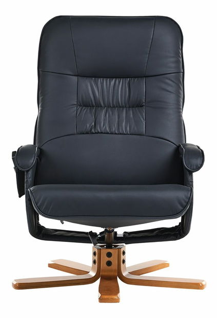 Masszázsfotel REALP (műbőr) (fekete)