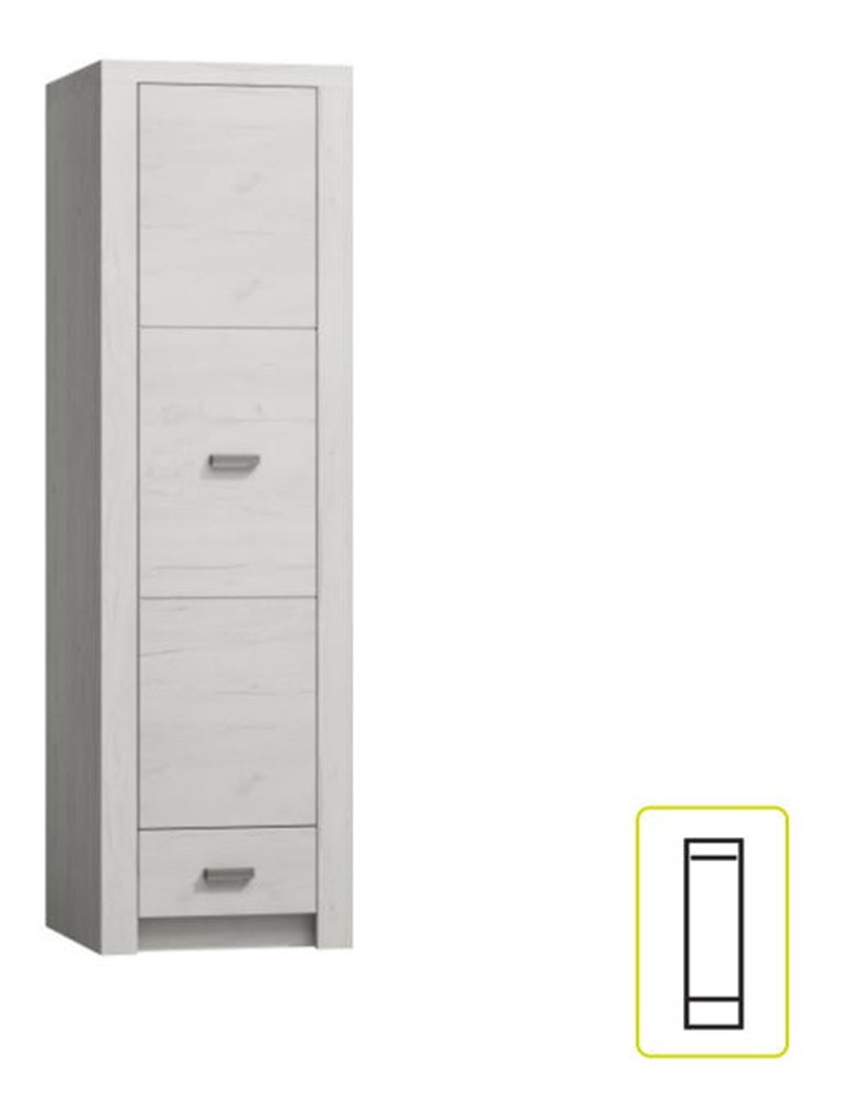 Ormar za garderobu Inneas 02 (jasen bijeli) 