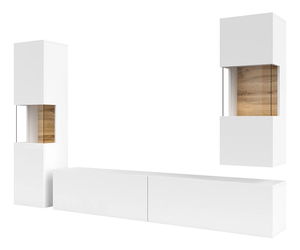 Set za dnevni boravak Avernic Typ 10 (bijela + hrast wotan)