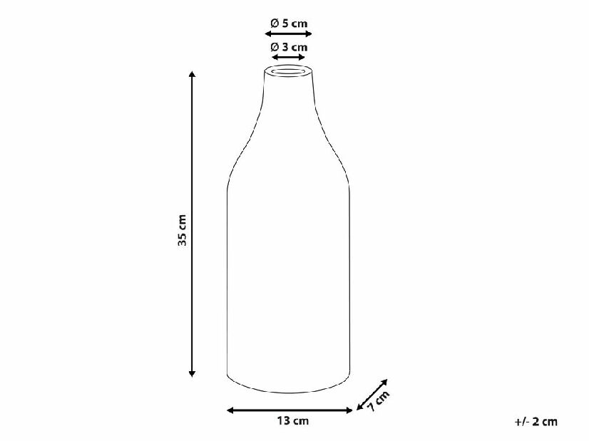 Váza 35 cm Clein (modrá + biela)