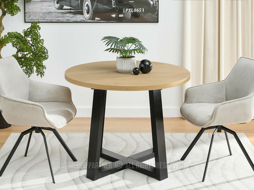 Masă sufragerie Aceptar (stejar + crem)