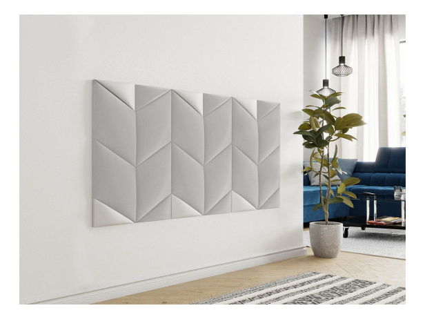 Čalúnený panel (1 ks.) Bag I DL/DP (biela ekokoža) *výpredaj