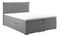 Franciaágy Boxspring 140 cm Carla (szürke) (tárolóhellyel)