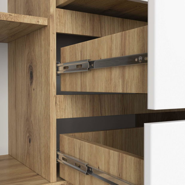 Comodă Koa (stejar artisan + alb)