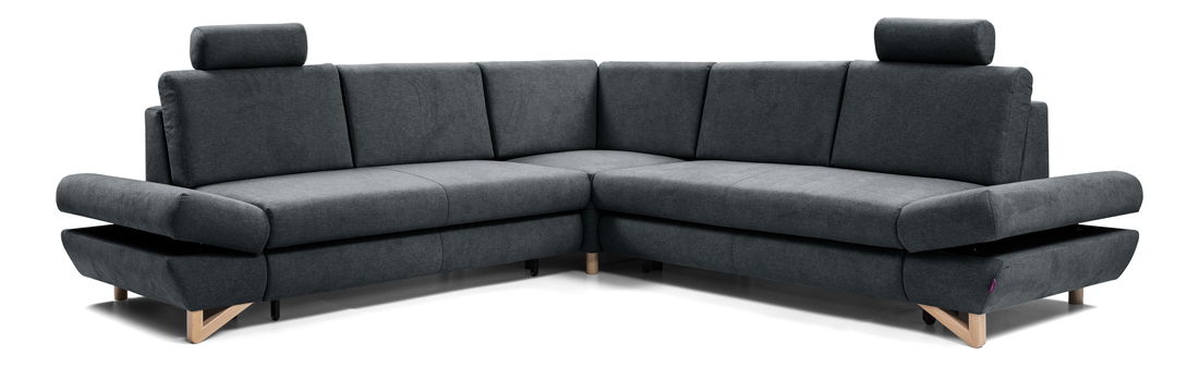 Rohová sedacia súprava Aveley III (antracit) (P)