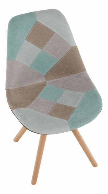 Scaun de sufragerie Glority (patchwork mentă)