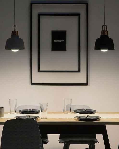 Závesná lampa Narmy (sivá)