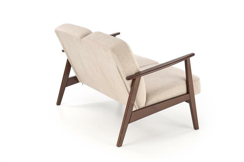 Kétszemélyes kanapé Milian 2 (bézs + dió)