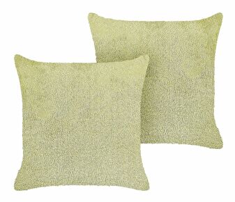 Set 2 buc perne decorative 45 x 45 cm Pilliea (verde)