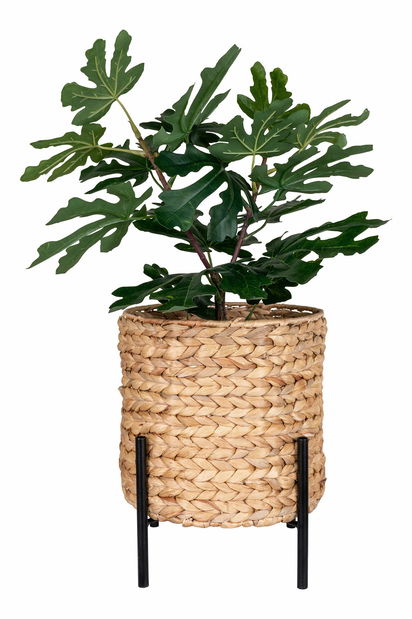 Kvetináč Aidelia (prírodná + čierna)