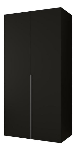 Dulap de haine 100 cm Alice 1 (Negru + Cașmir)