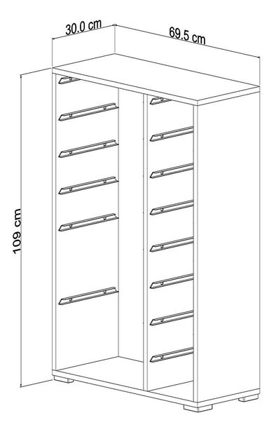 Organizator za igračke Dremonka 7 (bijela)