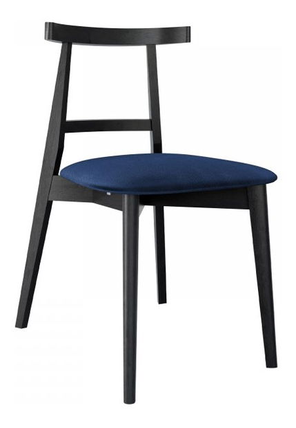 Scaun sufragerie KD 71 (Negru + albastru) 