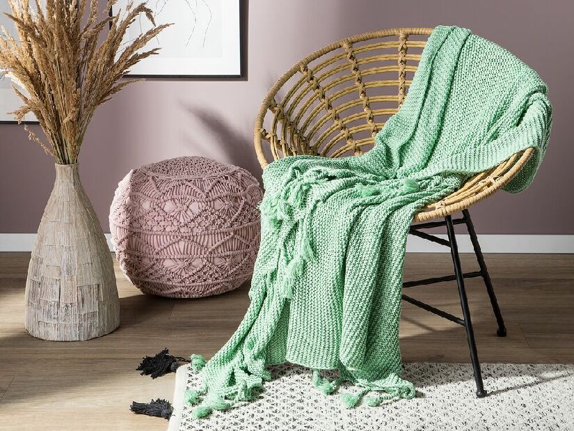 Pătură 150x125 cm NAVIRA (textil) (verde)