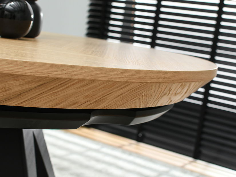 Jedálenský stôl Mostrado (dub + čierna)