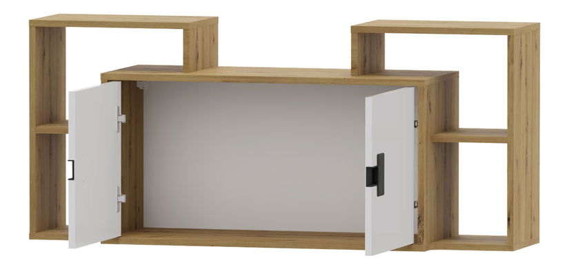 Vitrina Marcel TE12 (hrast artisan + bijela)