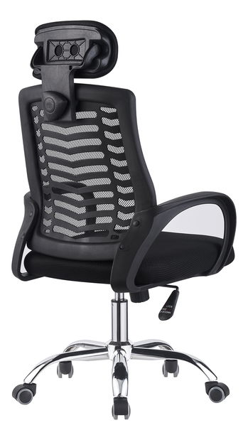 Irodai fotel Isona (fekete + króm) 