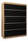 Šatníková skriňa 150 cm Verika 1 150 (dub artisan + čierna)