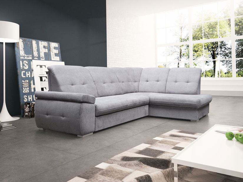 Rohová sedačka Lindera (sivá) (P)