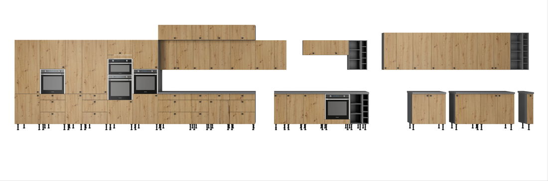 Horná kuchynská skrinka Avantoe 45 G-90 1F (Dub artisan + Antracit)