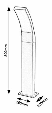 Kültéri LED állólámpa Palanga (fehér + antracit)