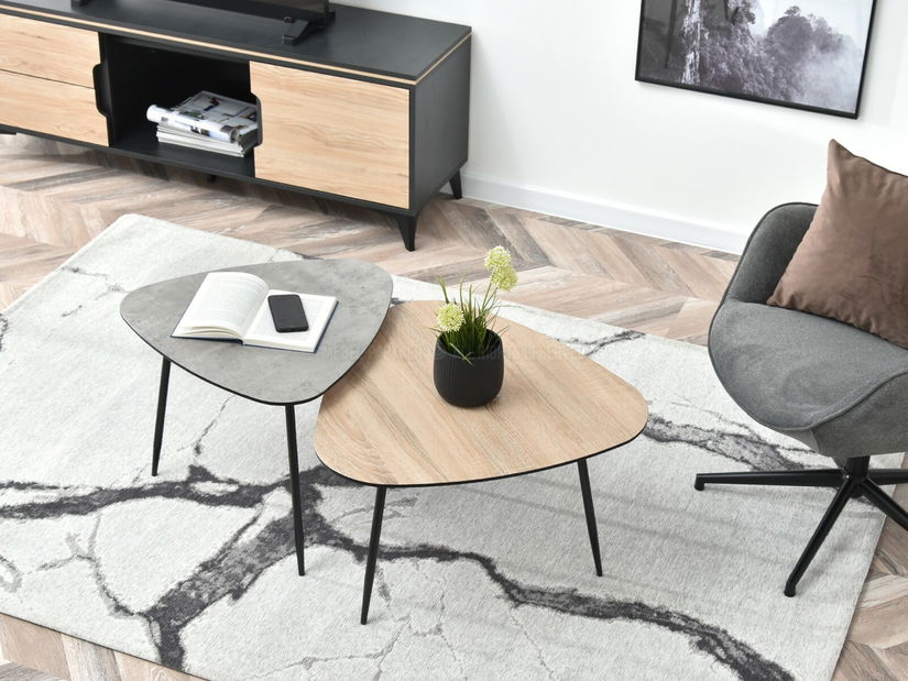 Stolić za kavu Rossi Zest Xl (sonoma + crna)