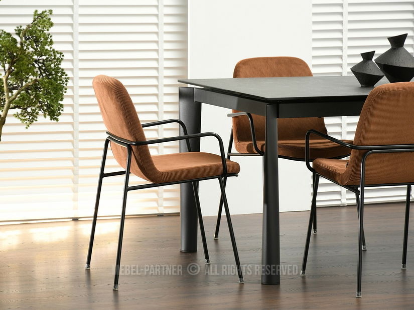 Stolička Ulrika (medená + čierna)