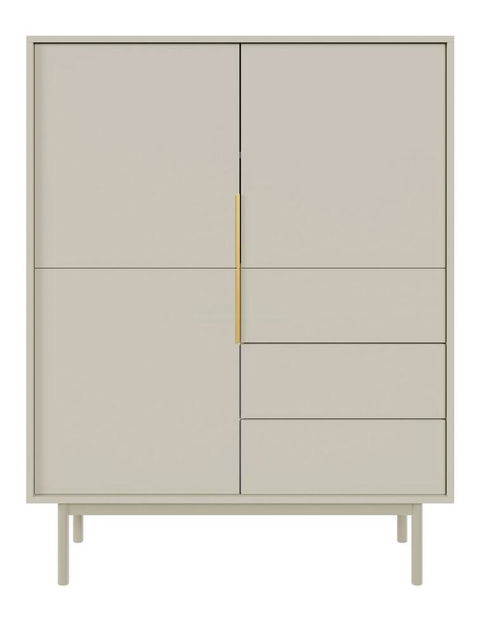 Komoda Verdio V4 (sivobež) *Outlet moguća oštećenja