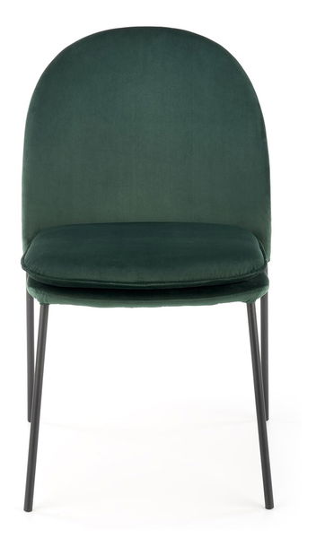 Scaun de sufragerie Kemis (verde + negru)