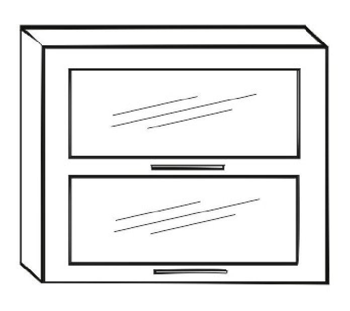 Horná kuchynská skrinka Irys New G2W-80
